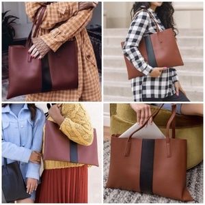 𝅺Vince Camuto LuckTote/Bag in Desert Red